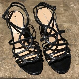Via Spiga 6 Black Strappy Sandals